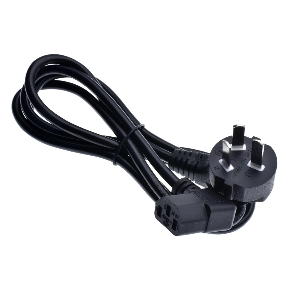 Australia Male plug to C13 Angle Left / Right Power cord 10A C13 to AU 3 pins Extension Cable 90 Degrees angle C13 Power Cord