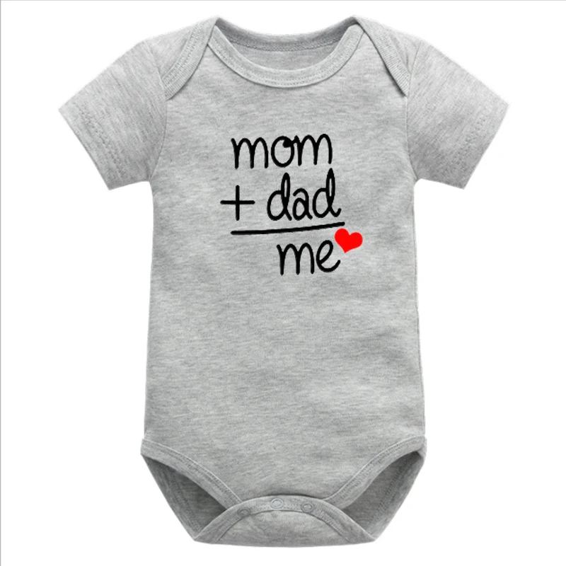 

Mom Dad Me Bodysuits Fashion 2021 Newborn Baby Boy Clothes Print Bodysuits Baby Girl Clothes 2021 Halloween Costume