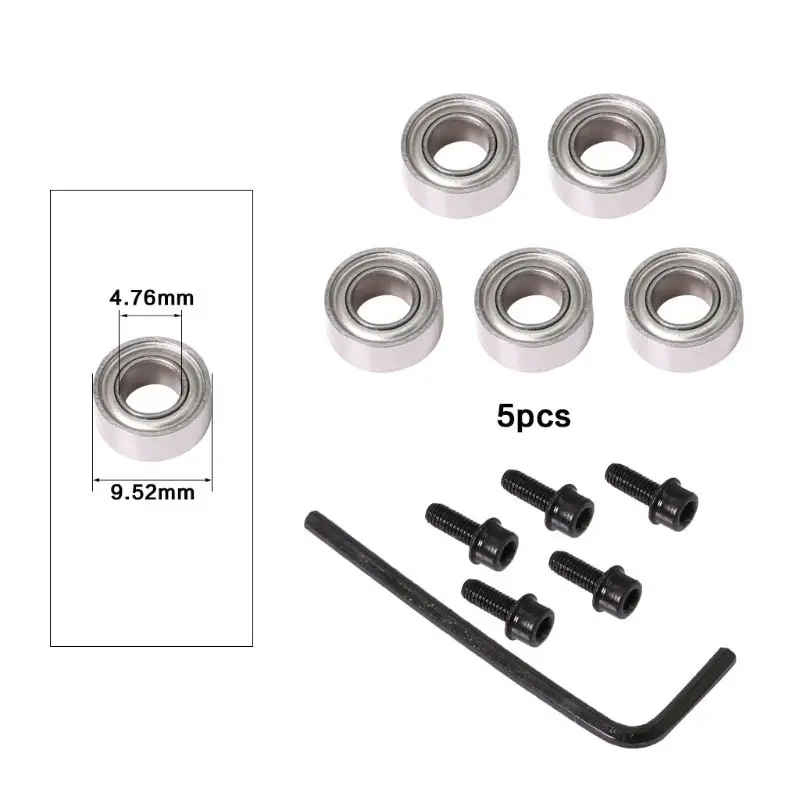 Durable Steel Bearings Accessories Kit Fits for Milling Cutter Heads and Shank 9 Styles