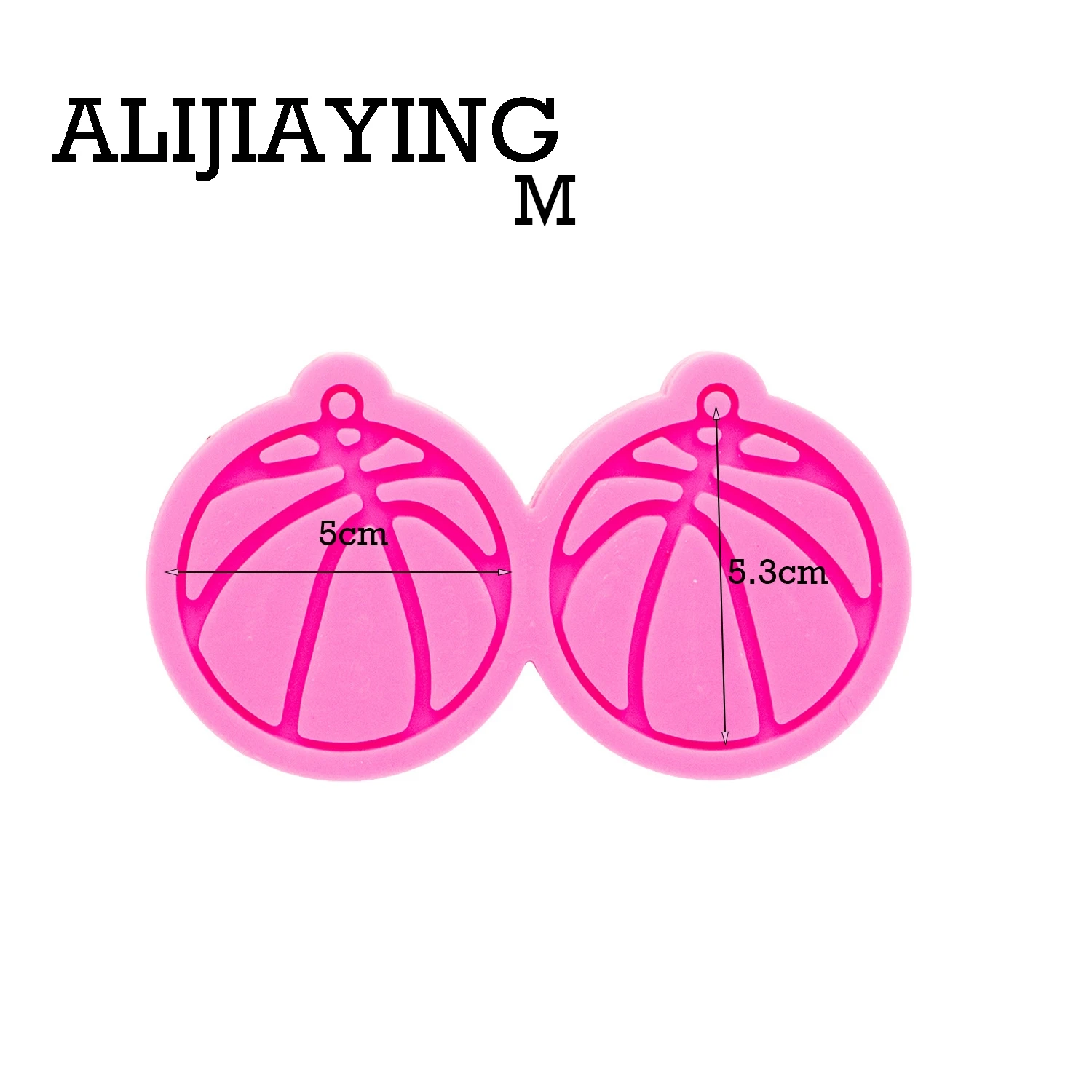 DY0370 Shiny plane Basketball Shape Earrings Silicone Mold DIY Craf Mould Epoxy Resin Custom Mold