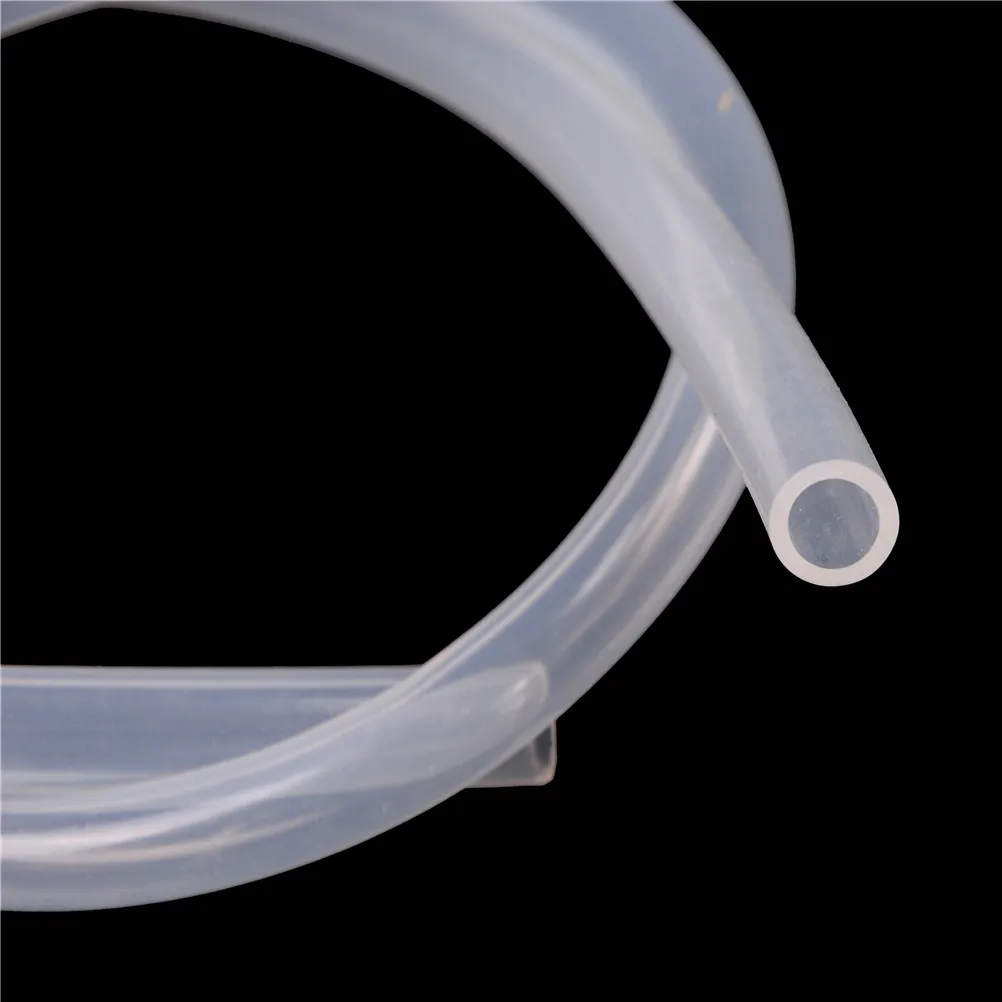 1Meter  5x7mm 5x8mm 6x8mm 6x9mm 8x10mm Food Grade Transparent Silicone Rubber Hose Flexible Silicone Tube Air Pump Line For Fish