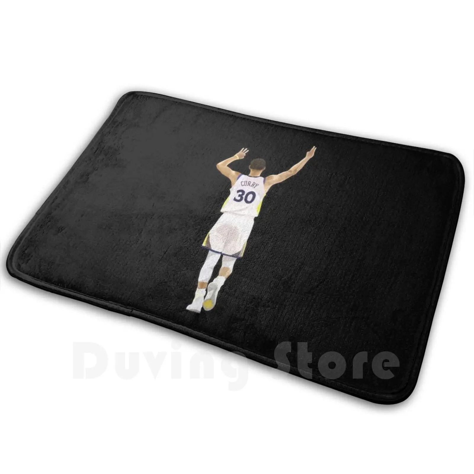 Cartel de mano de Curry, alfombra antideslizante suave, cojín de alfombra, estofado de baloncesto de Curry, Stephen Golden Klay State, Steph Curry, 792