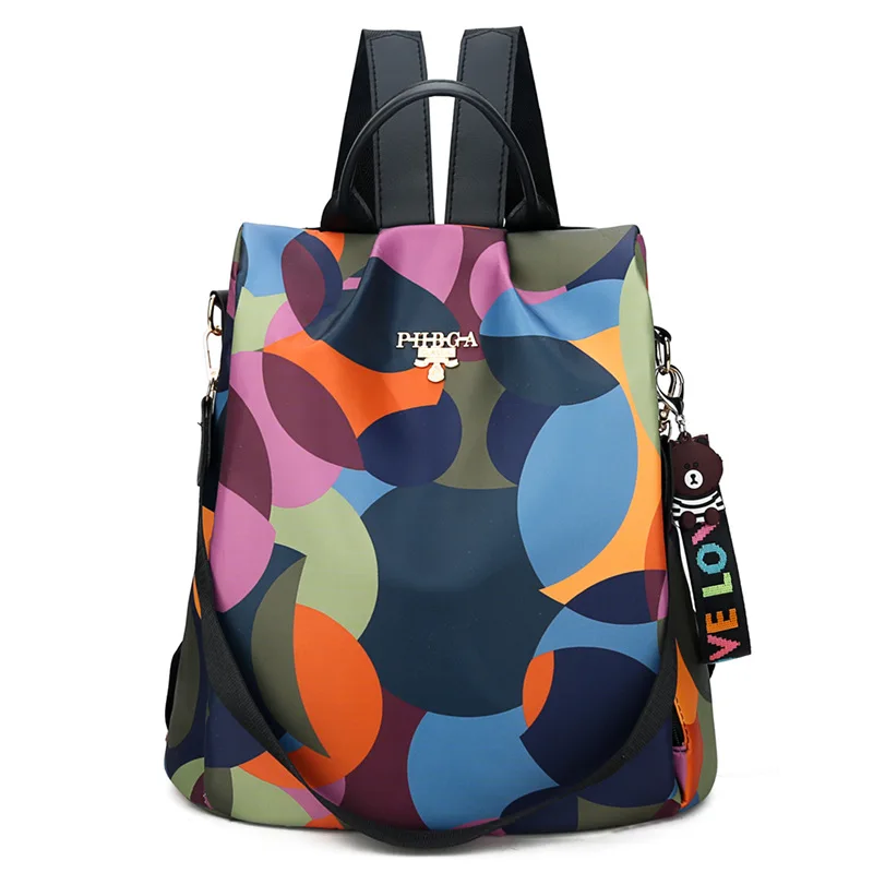 Mochila de natación antirrobo para mujer, bolsa de gran capacidad, impermeable, Oxford