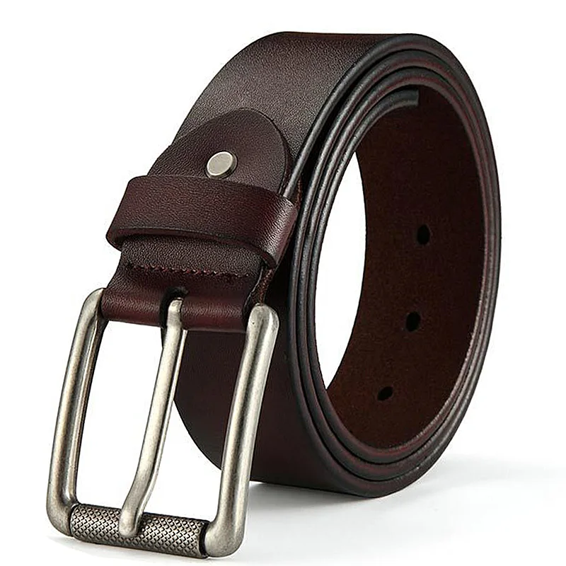 Cinto masculino de couro, cinto com fivela