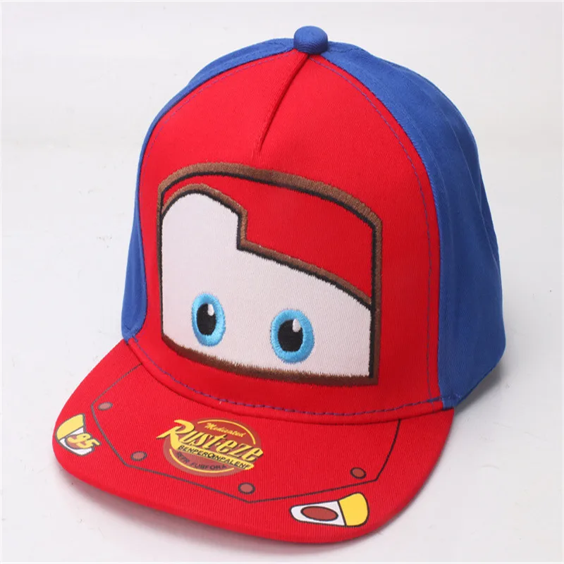 Gorra de béisbol para niños, gorro plano ajustable, Snapback, Hip Hop, dibujos animados, coche, niños, niñas, niños, nueva moda, gran oferta