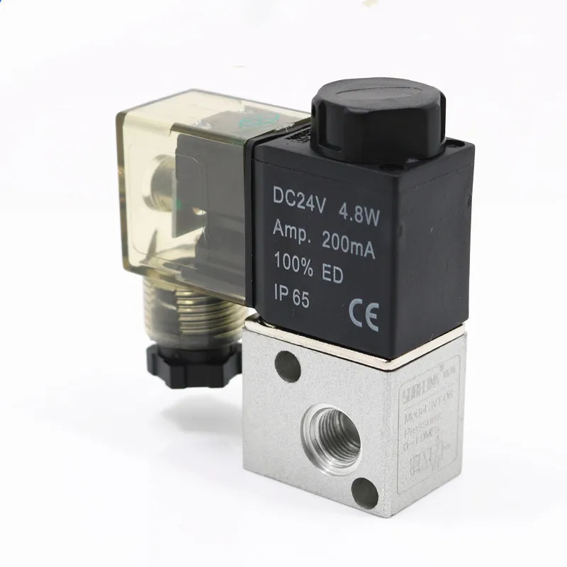 

Pneumatic Air Solenoid Valve 2 Position 3 Port Way 1/8 BSP Female Thread NC Normally Closed Electric Magnetic Valve 12V 24V 220V