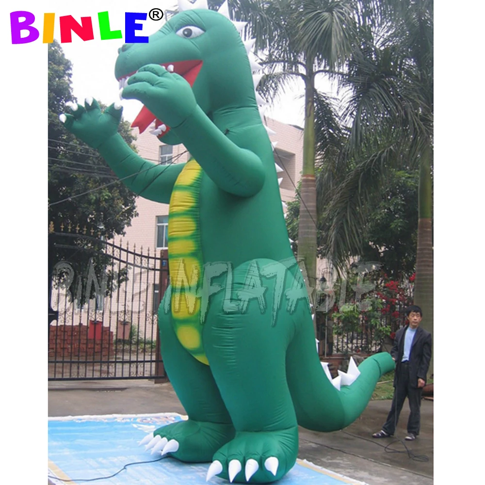 Top quality green large inflatable dinosaur animal giant inflatable dragon for festival decoration