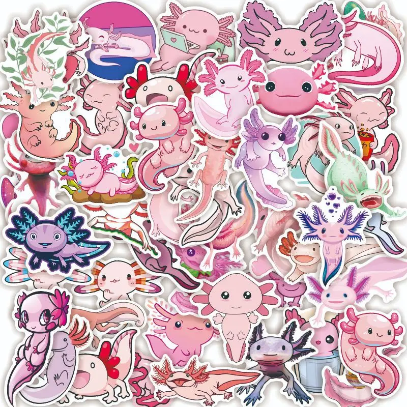 10/30/50Pcs Pink Hexagonal Dinosaur Stickers For Suitcase Skateboard Laptop Luggage Phone Car Styling DIY Decal Pegatinas