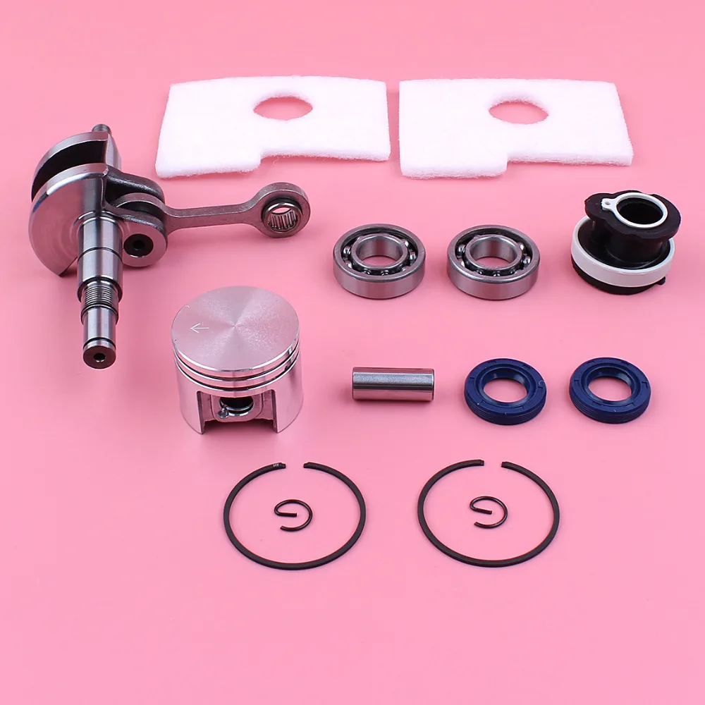 Crankshaft 38mm Piston Ring Crank Bearing Oil Seal Intake Manifold Air Filter Kit For Stihl MS180 018 MS 180 Chainsaw Spare Part