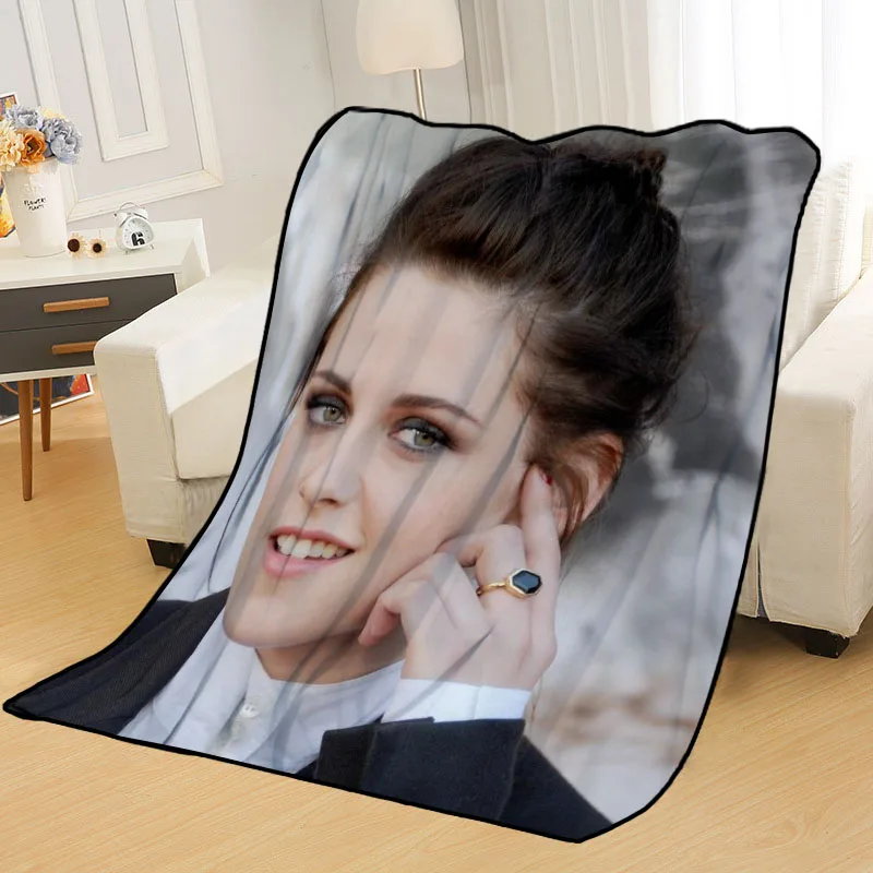 

New Arrival Kristen Stewart Blankets Printing Soft Blanket Throw On Home/Sofa/Bedding Portable Adult Travel Cover Blanket