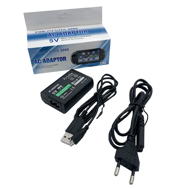 الاتحاد الأوروبي/الولايات المتحدة/المملكة المتحدة التوصيل شاحن المنزل امدادات الطاقة 5 فولت التيار المتناوب محول USB كابل شحن الحبل لسوني بلاي ستيشن Psvita سليم PS Vita PSV 2000