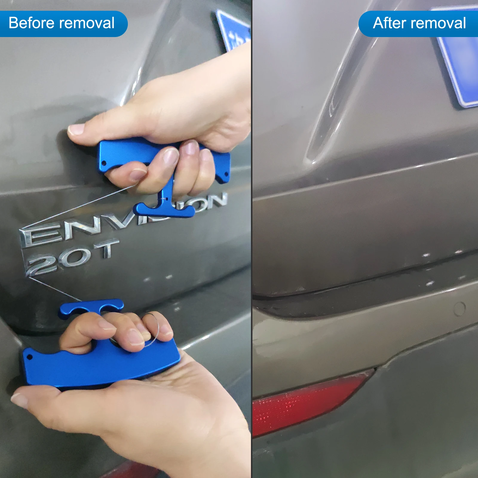 EHDIS No-Scratch Car Surface Logo Remove Tool Vehicle Emblem Label Peeling Knifeless PE Line Vinyl Film Wrap Cleaning Hand Tools