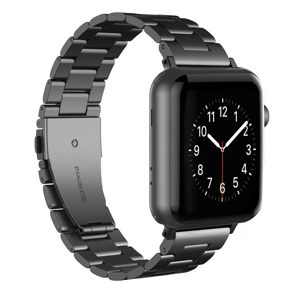 

Stainless Steel correa for iwatch band 44mm 42mm bracelet Compatible for apple watch 5 4 3 2 1 Strap 38mm 40mm Men Women belt