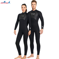 Premium 3mm Neoprene Wetsuit Men Scuba Diving Winter Thermal Wetsuit Full Suit Long Sleeves for Swimming Snorkeling Diving