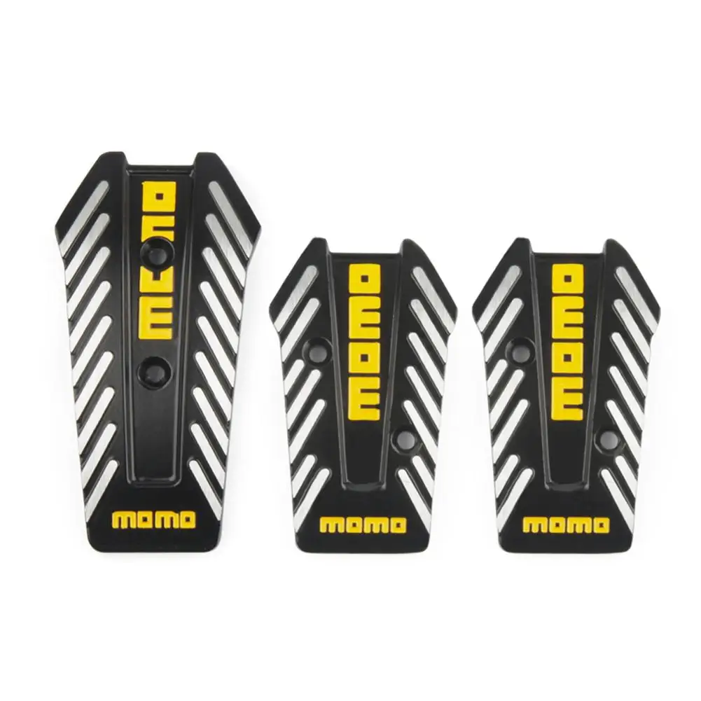 3PCS/Set Manual Car Brake Pedals Aluminum Non Slip Car Universal Racing Pedals Brake Foot Pedals Car Interior Parts Accessories