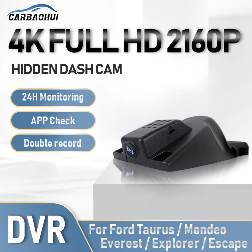 

Car DVR Hidden Dash Cam 4K Wifi Camera Driving Video Recorder 24h Parking record For Ford Taurus/Mondeo/Everest/Explorer/Escape