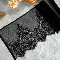 3meters long and 30cm wide unilateral eyelashes lace fabric diy clothing sleeve skirt stitching home textile decoration