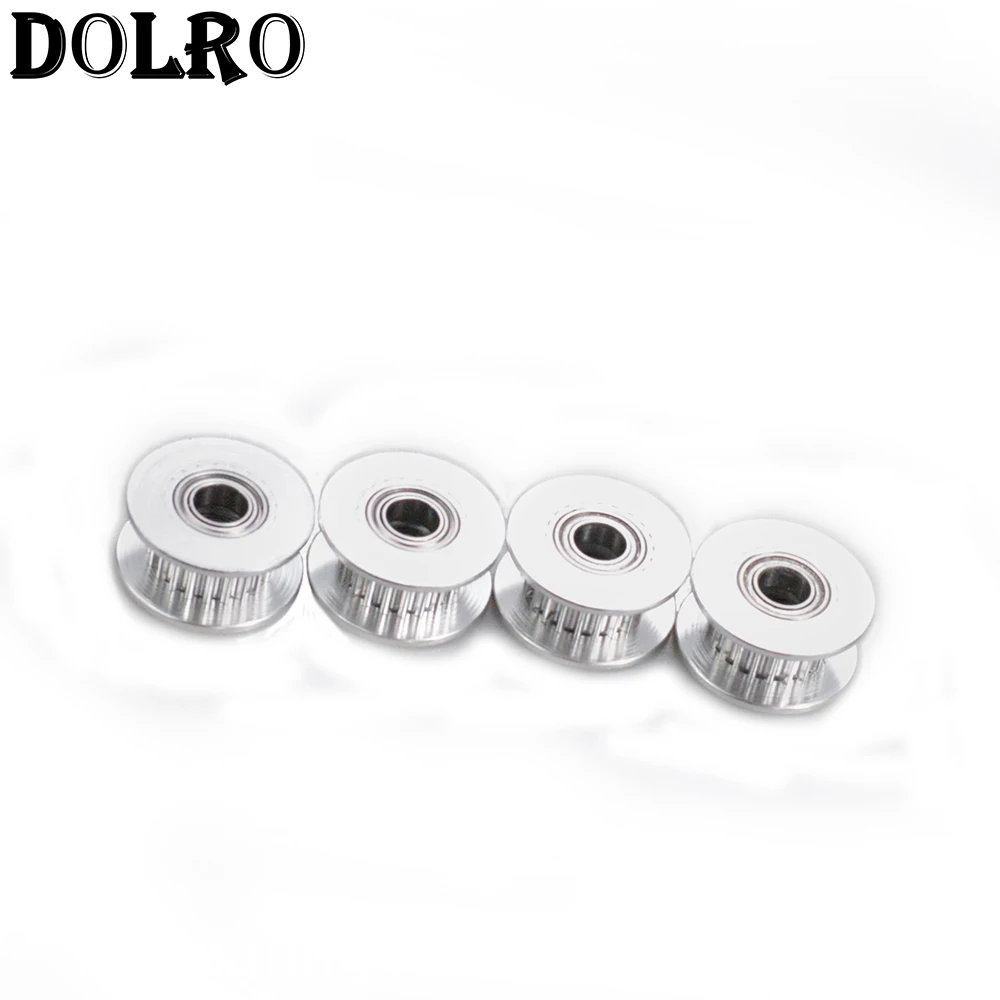 1pc GT2 Idler Timing Pulley 16/20 Tooth Wheel Bore 3/4/5mm Aluminium Gear Teeth Width 6/10mm 3D Printers Parts For Reprap Part