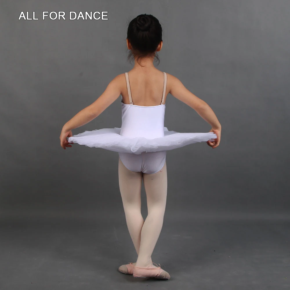 PLL007 Swan White Ballet Dance Tutu Dress for Kids and Adult Professional Ballet Tutus Ballerina Performance Solo Costumes