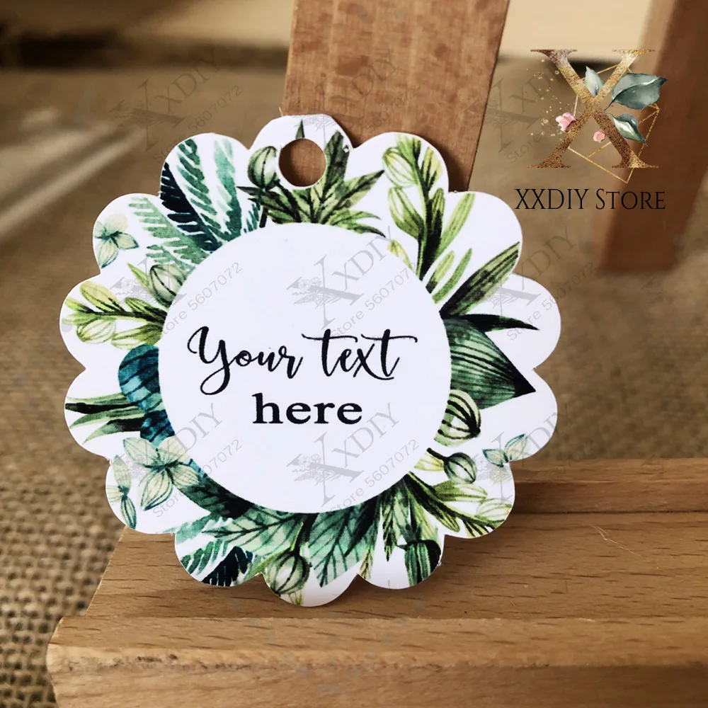 120pcs customization tag , With Hole Labels Gift / Birthday/Baptism /wedding  Tag, Personalized