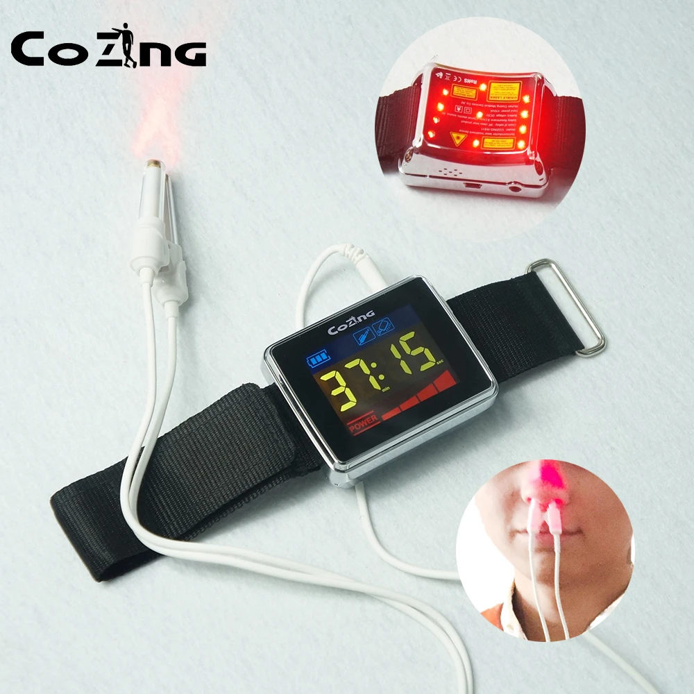 

650nm Diode Laser Physiotherapy Wrist Therapy Lllt For Diabetes Hypertension High Blood Treatment Diabetic Sinusitis Laser Watch