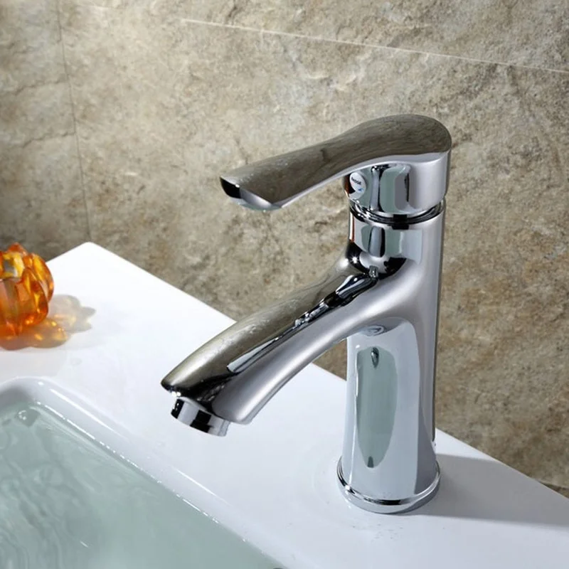 Alloy Washbasin Faucet Basin Bathroom Cabinet Hot and Cold Water Faucet Single Handle Single Hole Faucet