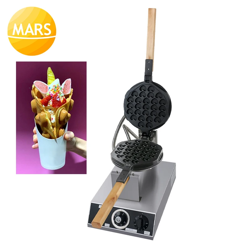 Household Kitchen Egg Waffle Pan Cake Maker Non-Stick Waffles Maker Commercial Egg Bubble Eggettes Puff Cake Iron Baker Machine