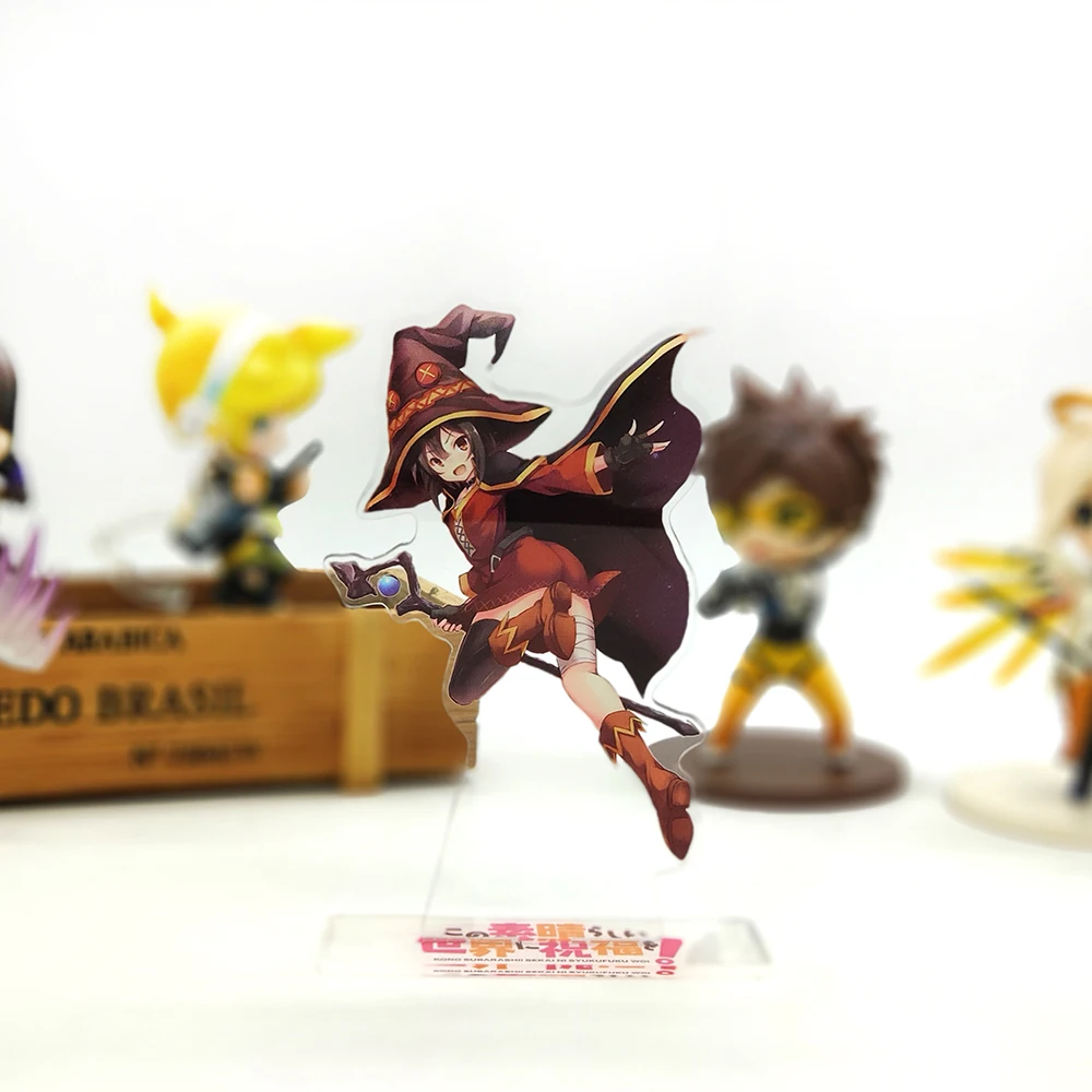 KonoSuba Subarashii Sekai Shukufuku Megumin  japanese acrylic standee figurines desk decoration cake topper anime