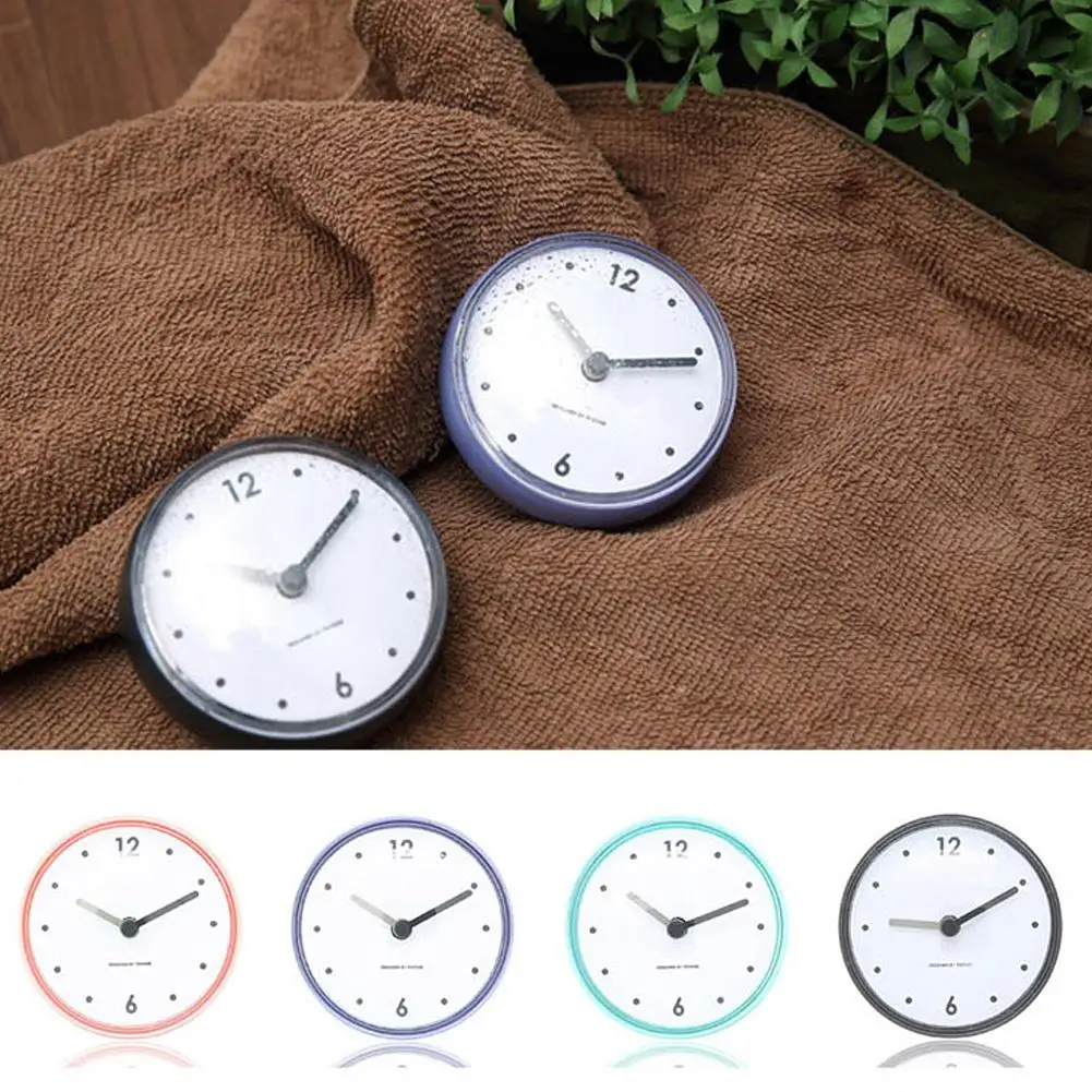 Bathroom Kitchen Waterproof Suction Cup Wall Clock Decor Shower Timer Decor Home Living Room Decor Kids Room Decor Clock