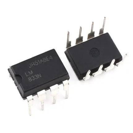 10pcs LM833N Dual Channel Audio Amplifiers Low Noise DIP-8 Package Audio Applications New Original Component