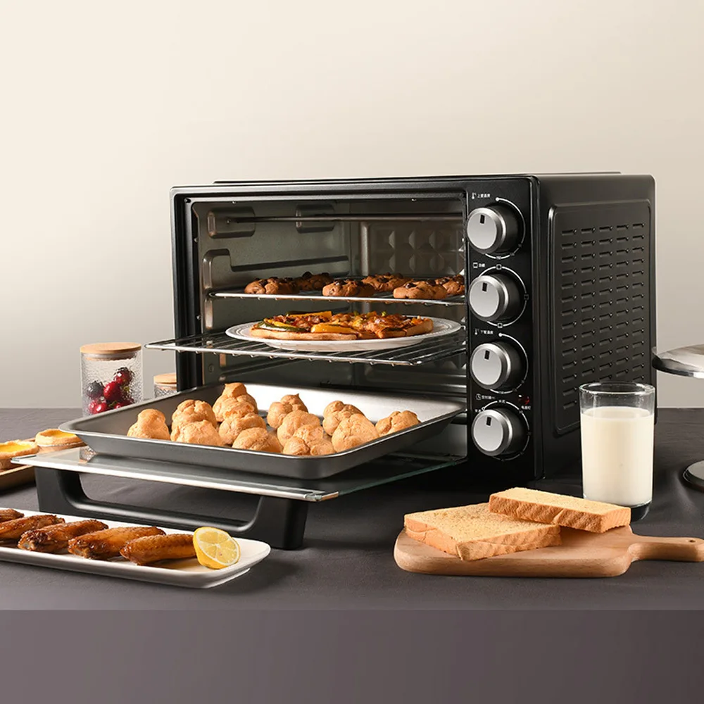 40L Electric Oven Large Capacity Cake Pizza Oven Household Baking Oven Multi-functional Chicken Oven