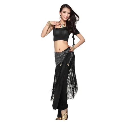 Female Belly Dance Practice Clothing 2021 New Dance Clothes Practice Suit Female Adult Sexy Blue Plus Size Top Skirt Belt Set