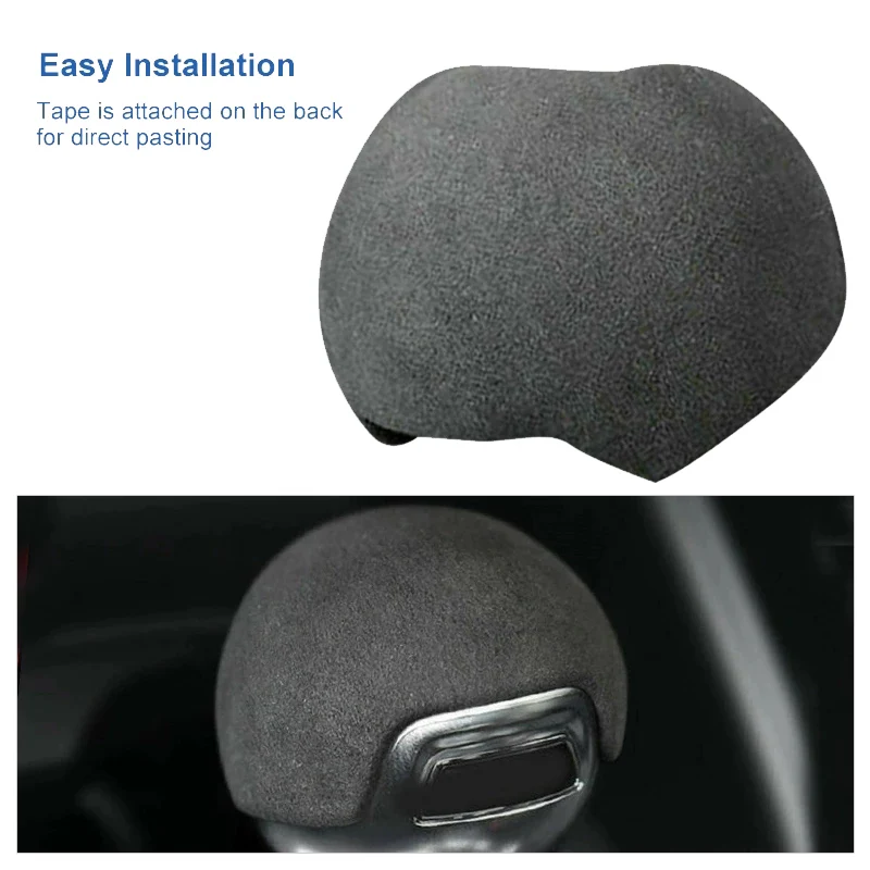 Car Suede Style Gear Shift Knob Cover Trim For-Audi A3 8V S3 2020 2019 2018 2017 2016 2015 2014