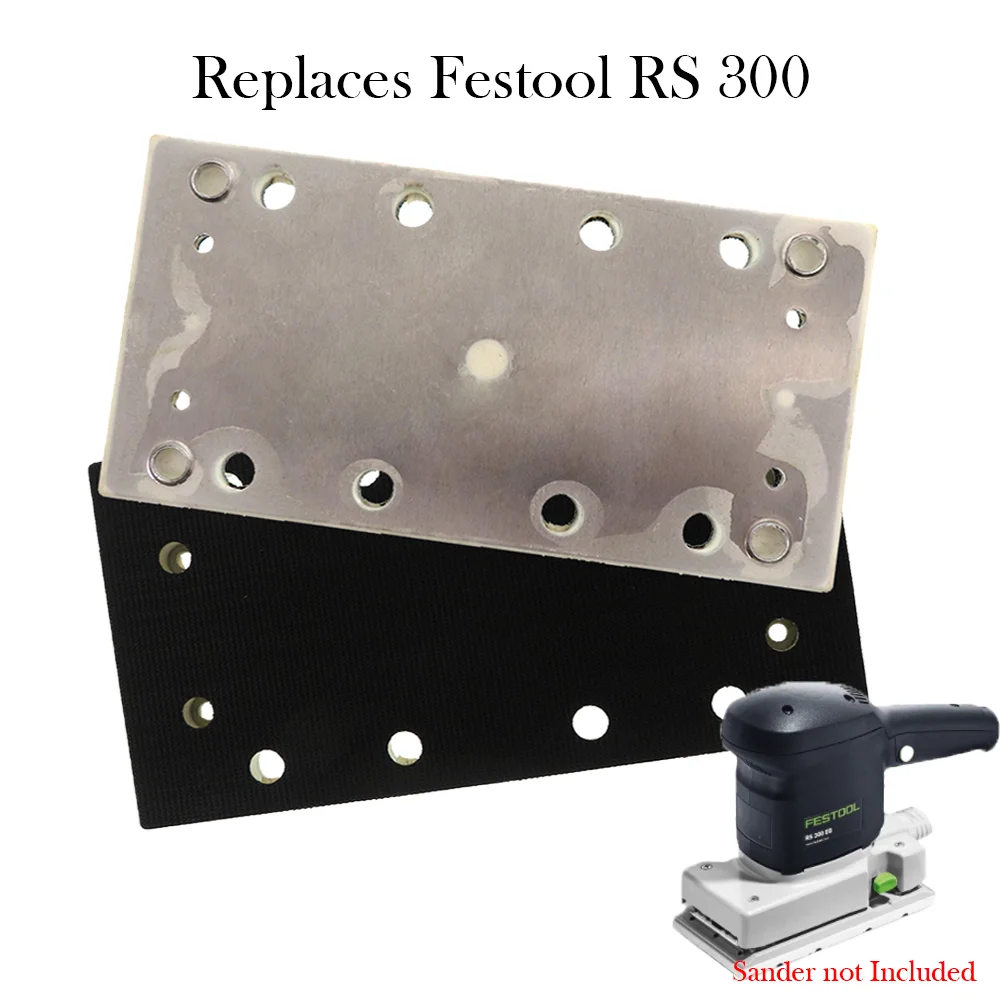 93*178mm Hook & Loop Backing Plate Double Insulated Replaces Festool RS 300 EQ-Plus/LRS 93 Sanders Grinder For Grinding Disc