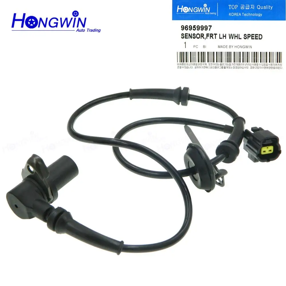 

OEM NO.:96959997 ABS Wheel Speed Sensor Front Left Fits Chevrolet Aveo Aveo5 2004-2011 96473221,96534910,ALS1339 ,5S7999,SU9465