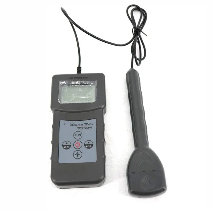 

Cotton Lint Moisture Tester Meter Analyzer Seed-Cotton Moisture Content Meter With 4 Digital LCD 5%-40% Measuring Range