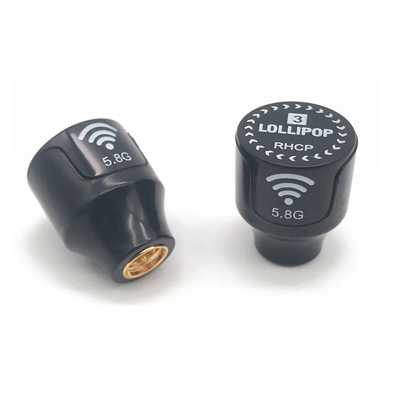 Lollipop-antena Seta para helicóptero de carreras, 3 Stubby, 5,8 GHz, 2.5Dbi, RHCP, SMA, RP-SMA, FPV, modelo de Dron