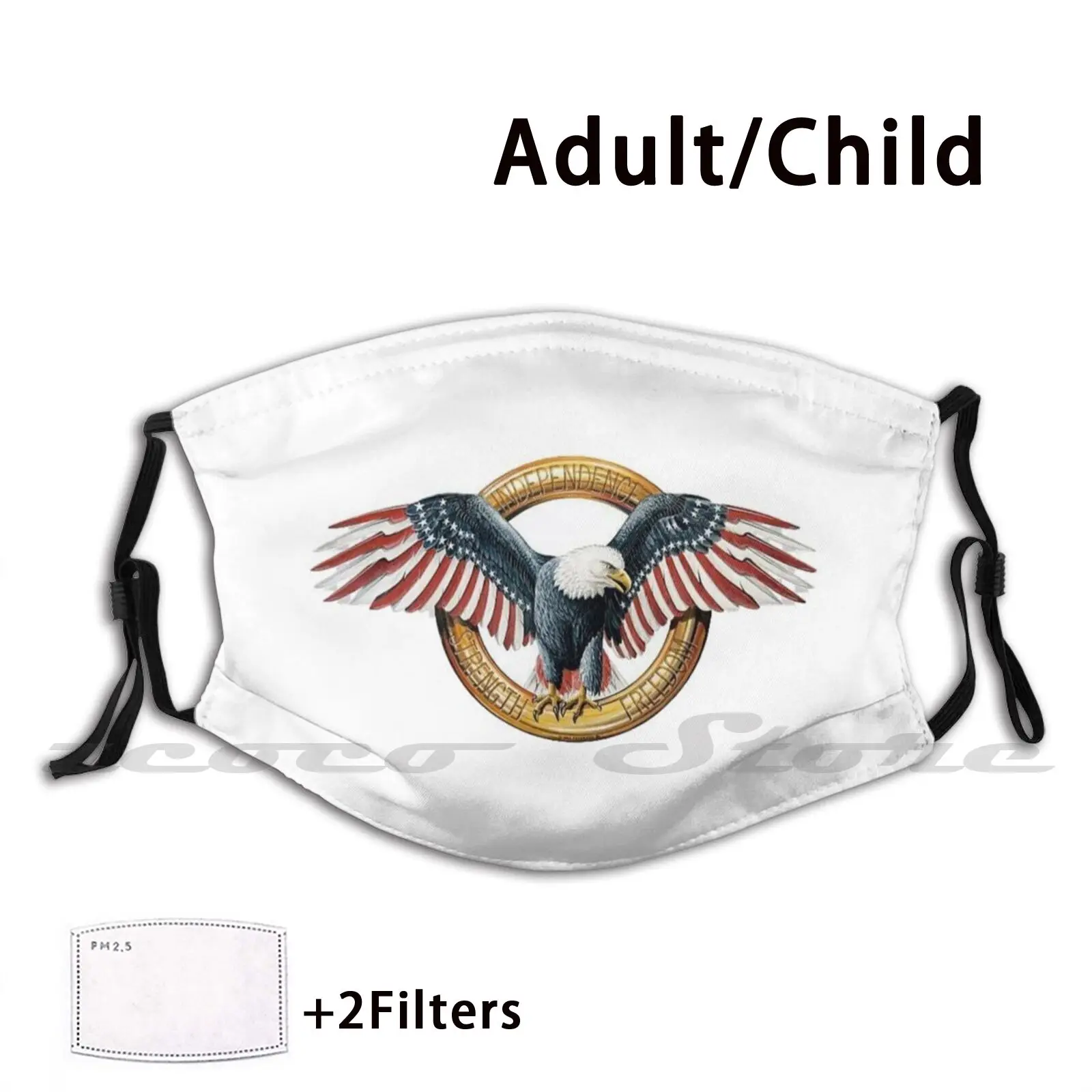 

Bald Eagle - America Classic Mask Cloth Washable Diy Filter Pm2.5 Adult Kids Jeans Promo Code Shorts Credit Outlet