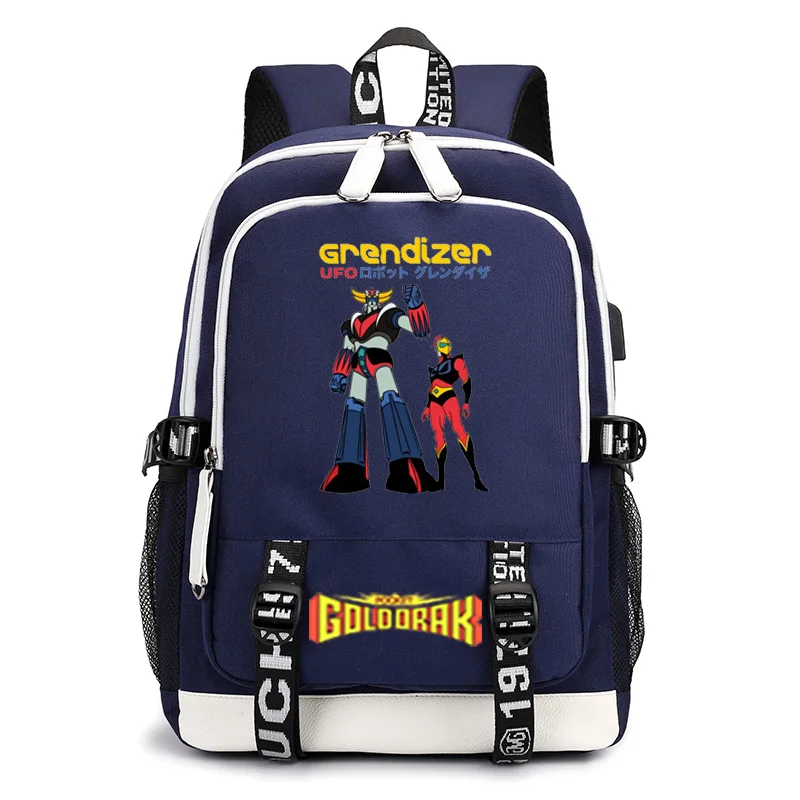 goldorak school bag boys and girls universal school bag backpack with USB charging port