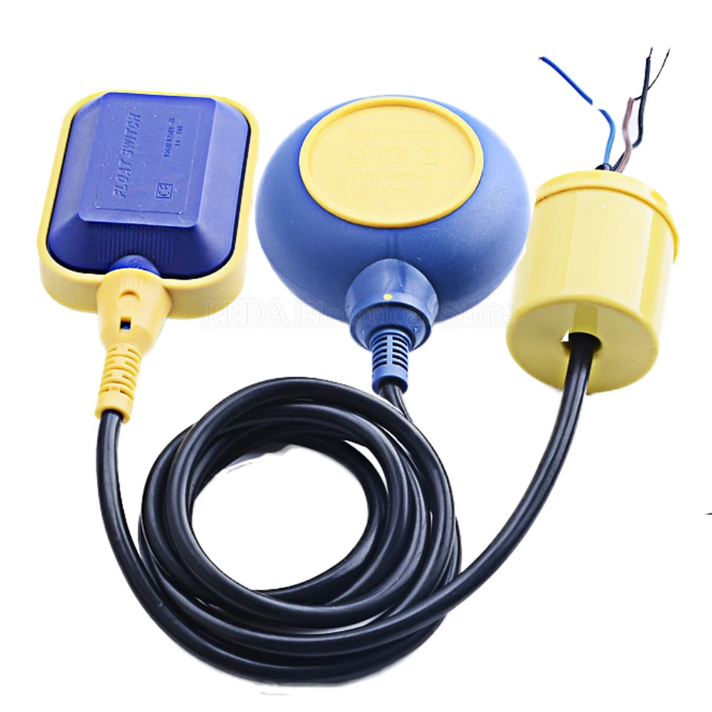 

1Pcs XK-15 2M 3M 4M 5M 6M Cable Controller Float Switch Liquid Fluid Water Level Float Switch Controller Contactor Sensor