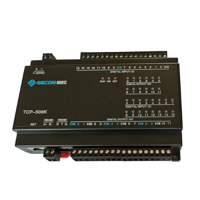 12DO relay output 16DI switch input RJ45 Ethernet TCP module Modbus controller / 508K Ethernet 485 232