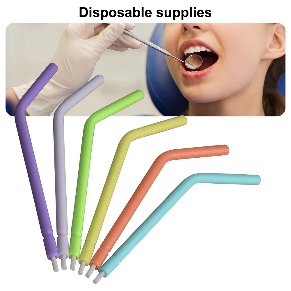 250 pcs Disposable Nozzles Tips for Dental Triple Air Water Syringe 3 Way Syringe for Dental Unit Chair