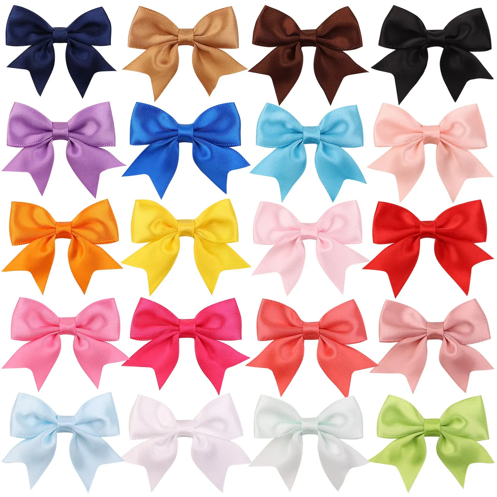 

120pc/lot New 1.8inch Baby Girls Satin Ribbon Bows Hair Clips Kids Ribbon Hair Bow Hairpins Barrettes Children Girls Headwear