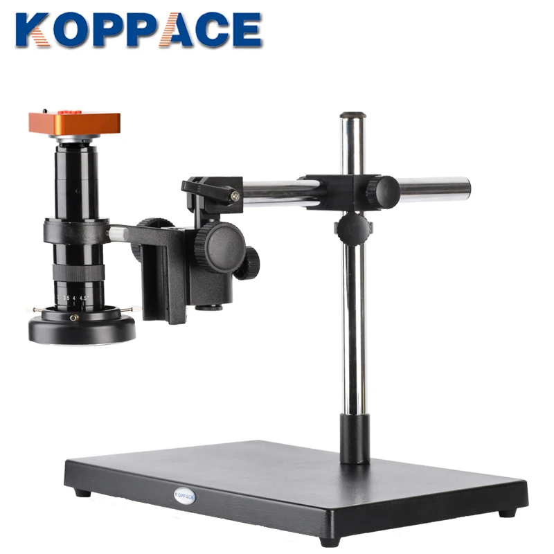 KOPPACE 17X-216X 21 Million Pixel HDMI Monocular Microscope 0.7X-4.5X Zoom lens Mobile Phone Repair Electron Microscope