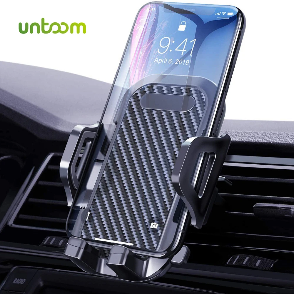 Untoom Car Phone Holder Air Vent Clip Mount Mobile Cell Stand in Car Mobile Phone GPS Holder Stand Support for iPhone 15 Samsung