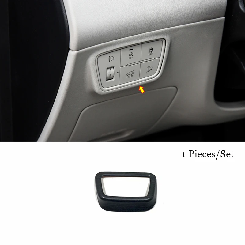 

For Hyundai Tucson NX4 2021 2022 ABS Wood grain Car Headlamps Adjustment Switch Cover Trim Styling Accessories 1PCS