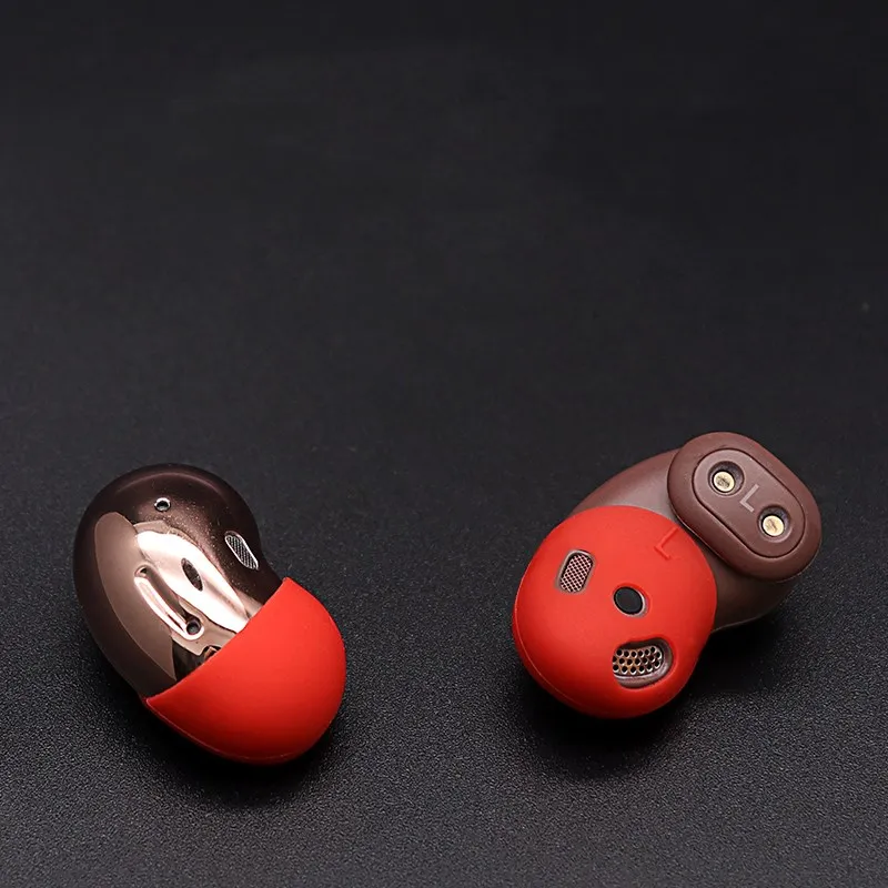 سيليكون الأذن نصائح لسامسونج غالاكسي براعم لايف حامي حالة مانعة للتسرب الصوت سماعة عدم الانزلاق الأذن قبعات ل غالاكسي براعم لايف