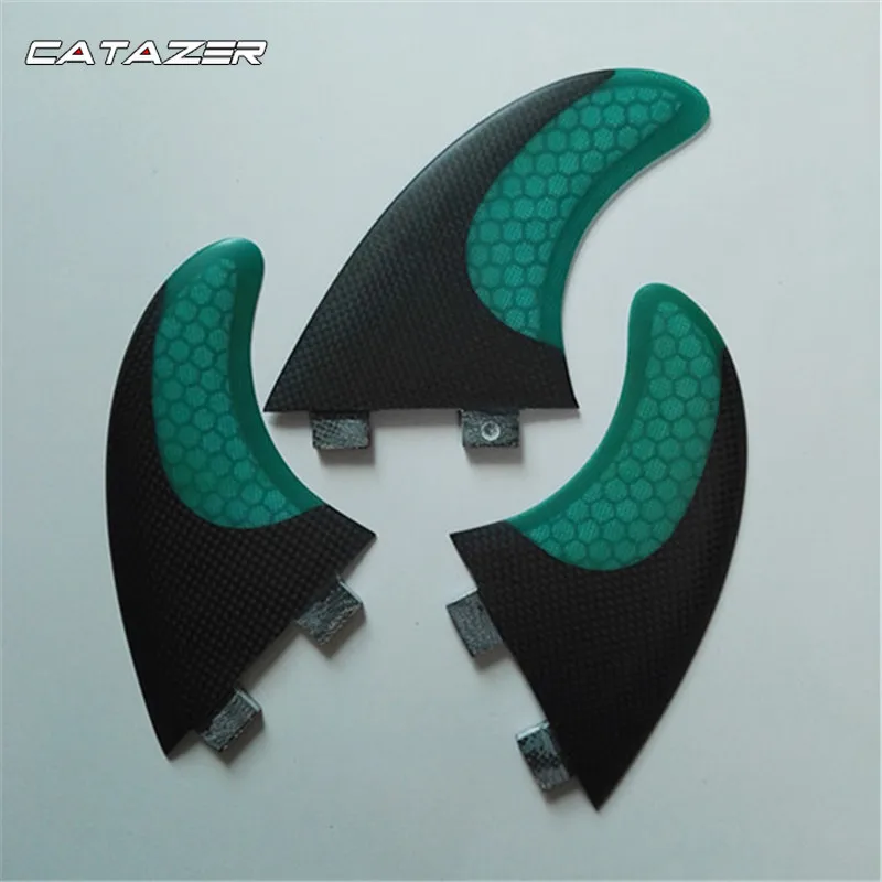 

M Size Surf Fin FCS FINS Surfboard Fins Twin Tri Fin A Set for FCS Box G5 Size Fiberglass Performance Core with Carbon