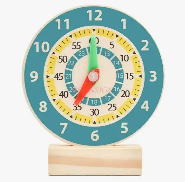 Primary school students clock model children's clock mathematics teaching aids first grade students know time clock learner two