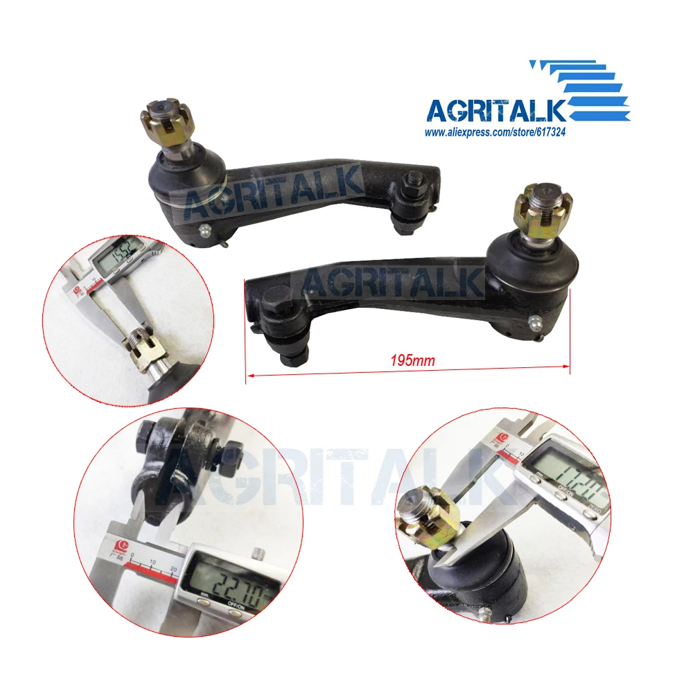 

set of steering joint for Benye 554 series tractor, check the dimenssion closely when used for other brand tractor, part number: